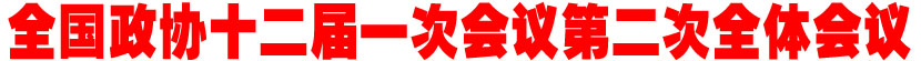 全国政协十二届一次会议第二次全体会议
