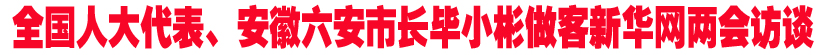 全国人大代表、安徽六安市长毕小彬做客新华网两会访谈