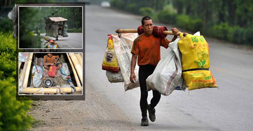 广西男子5年扛&ldquo;屋&rdquo;回家路