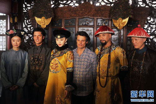 探班中法合拍电影《画框里的女人》片场