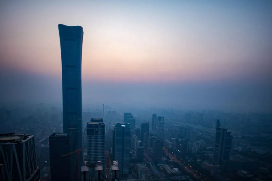 这就是今天早上的北京！