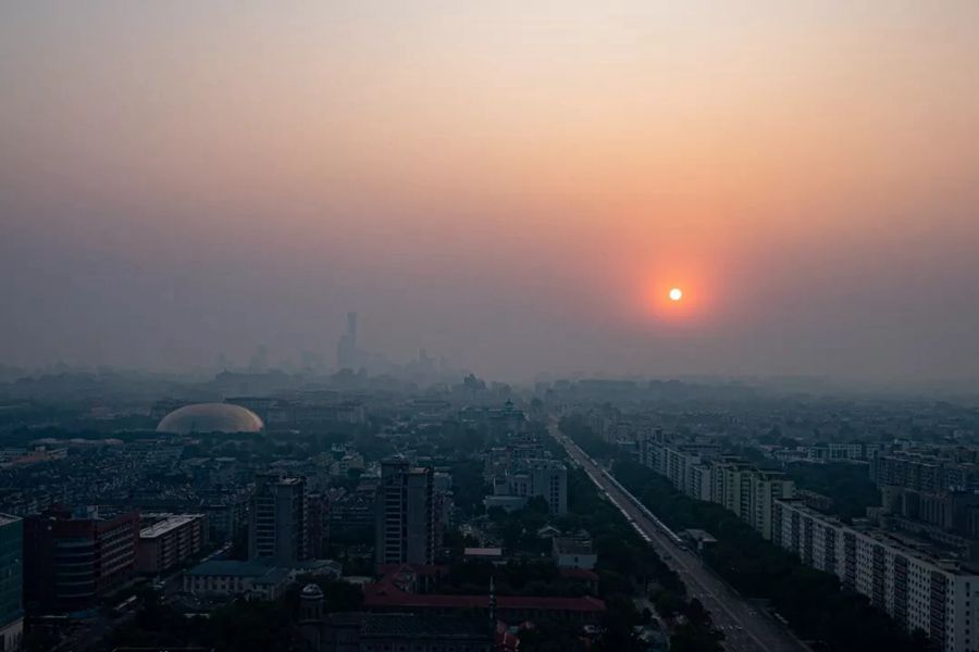 這就是今天早上的北京！