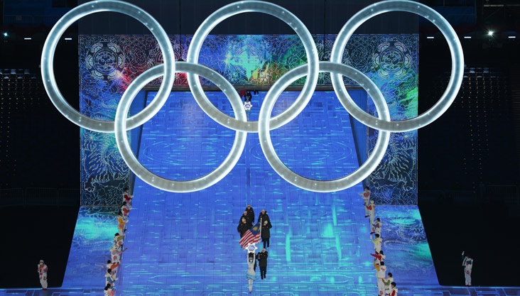 运动员在开幕式上入场