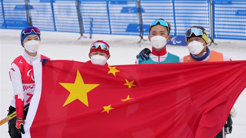 残奥越野滑雪混合接力4X2.5公里决赛赛况