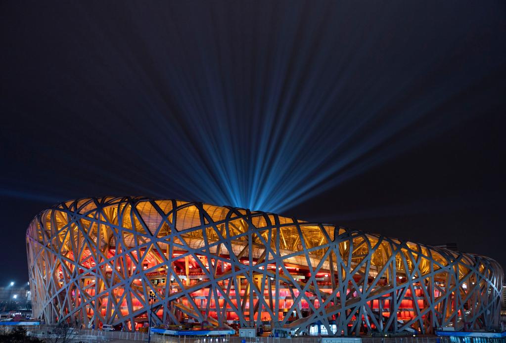 北京冬殘奧會閉幕式燈光表演