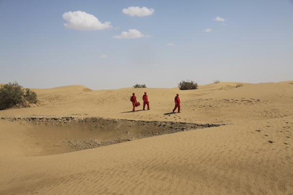 与孤独为伍的测绘队员不言苦