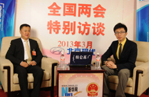 全国政协委员党彦宝做客新华网、中国政府网设在大会堂的访谈间