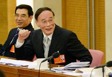 王岐山参加北京代表团审议