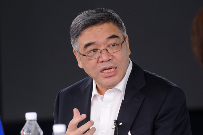 朱永新在访谈现场