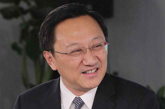 缪瑞林在访谈现场