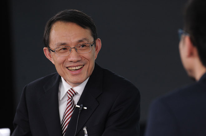 沈健在访谈现场