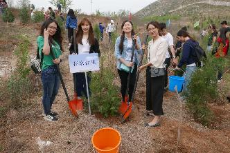 在京臺胞房山植樹