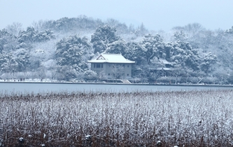 一夜風雪 杭州西湖美如畫