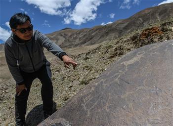 青海玉樹稱多縣發現大批岩畫