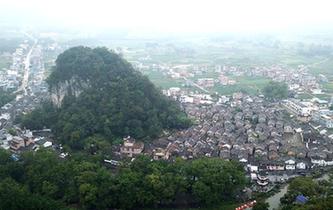 瀟賀古道旁的古建築群