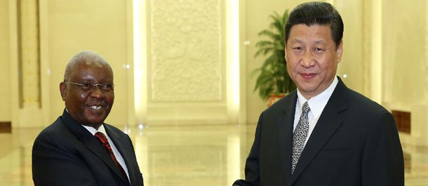 Presidente chino se re&uacute;ne con hom&oacute;logo de Mozambique