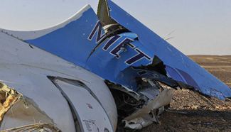 Wreckage of crashed Russian plane located in Egypt's Sinai