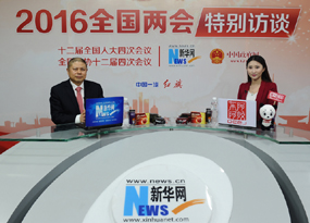 陈世强做客新华网两会访谈