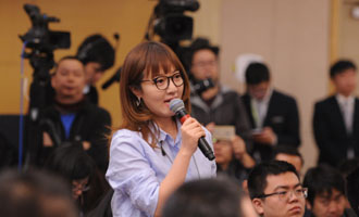 环球时报记者提问