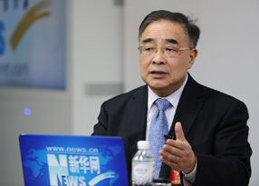 张伯礼在访谈现场