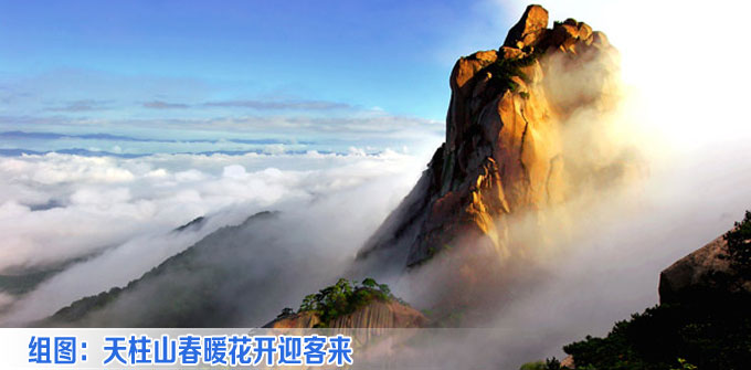 天柱山春暖花开迎客来