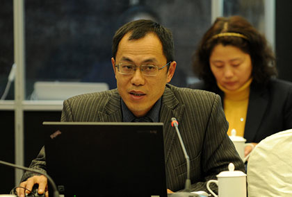 中国船级社武汉分社项目经理袁正艳发言