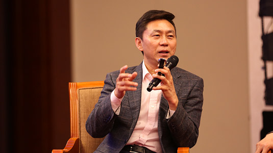 军事科学院军民融合研究中心秘书长于川信在对话环节发言