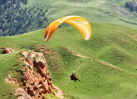 飞行员进行飞行表演