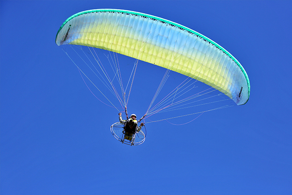 飞行员进行飞行表演