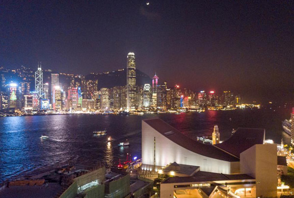 航拍香港 换一个角度感受璀璨的“东方之珠”