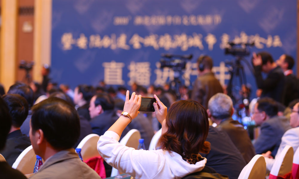 2019&rsquo;湖北安陆李白文化旅游节暨安陆创建全域旅游城市高峰论坛现场