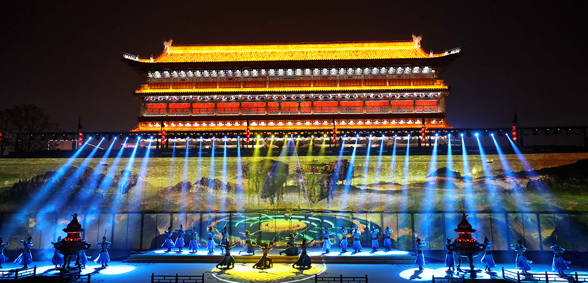 西安南门城墙演出