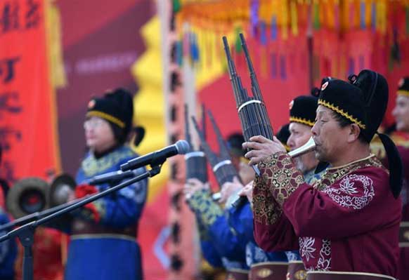 西安民俗展演带来浓浓年味