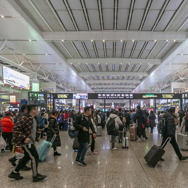 长三角铁路迎来春节前客流高峰