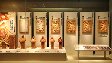 中国木雕博物馆内木雕工艺流程展示