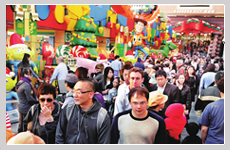 以自由活动代替购物