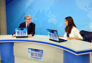 金沙中国有限公司总裁兼行政总裁爱德华&middot;卓思接受新华网采访