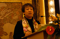 中共湖南省吉首市委常委、市宣传部部长、吉首市人民政府副市长龚迎春做主题演讲