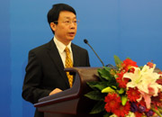 新华社副社长于绍良现场致辞