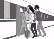 春运仍处在高峰期 卡通画教您咋防盗