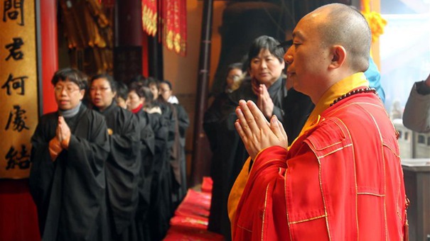 上海玉佛禅寺为台湾地震灾区举行祈福超荐法会