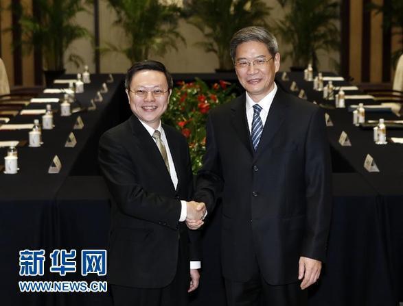 张志军冀与王郁琦成好友同为两岸关系发展出力