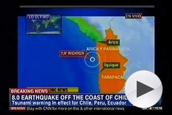 海啸或将影响夏威夷 对中国沿海无影响