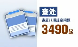9月4645人因违反八项规定被处理