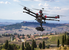 航拍无人机镜头对比