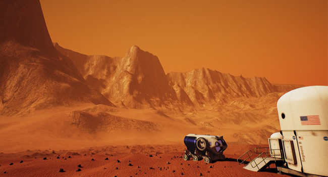 美国校车车窗装置VR 载学生&ldquo;体验&rdquo;火星之旅(图)