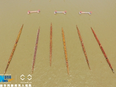 航拍广州国际龙舟邀请赛&ldquo;以舟会友&rdquo;