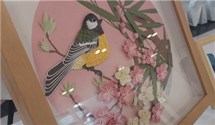 帶您看殘疾人衍紙紙藝工藝品