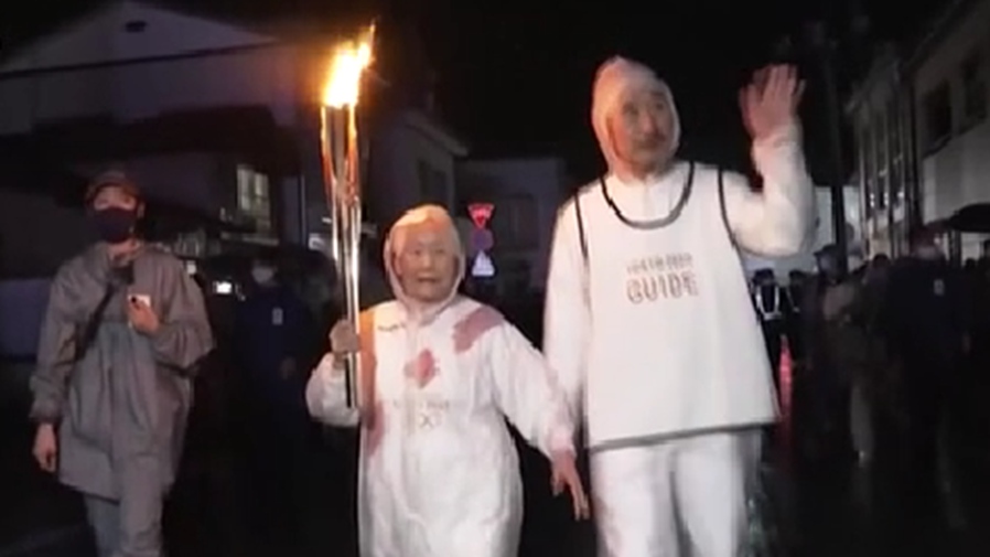 東京奧運火炬傳遞 104歲火炬手引關注