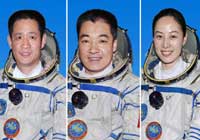 聂海胜、张晓光、王亚平